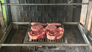 Griglia autoportante con regolazione in altezza e tondini rotanti