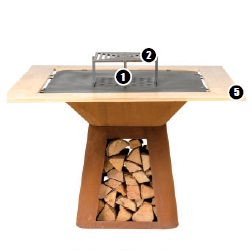 BBQ Carre’ corten (effetto ruggine)